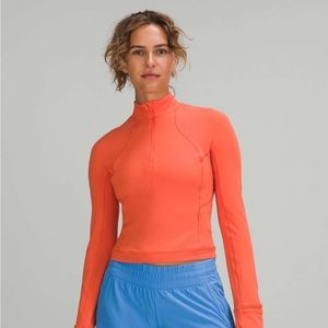 Lululemon Its Rulu Run Cropped Half-Zip